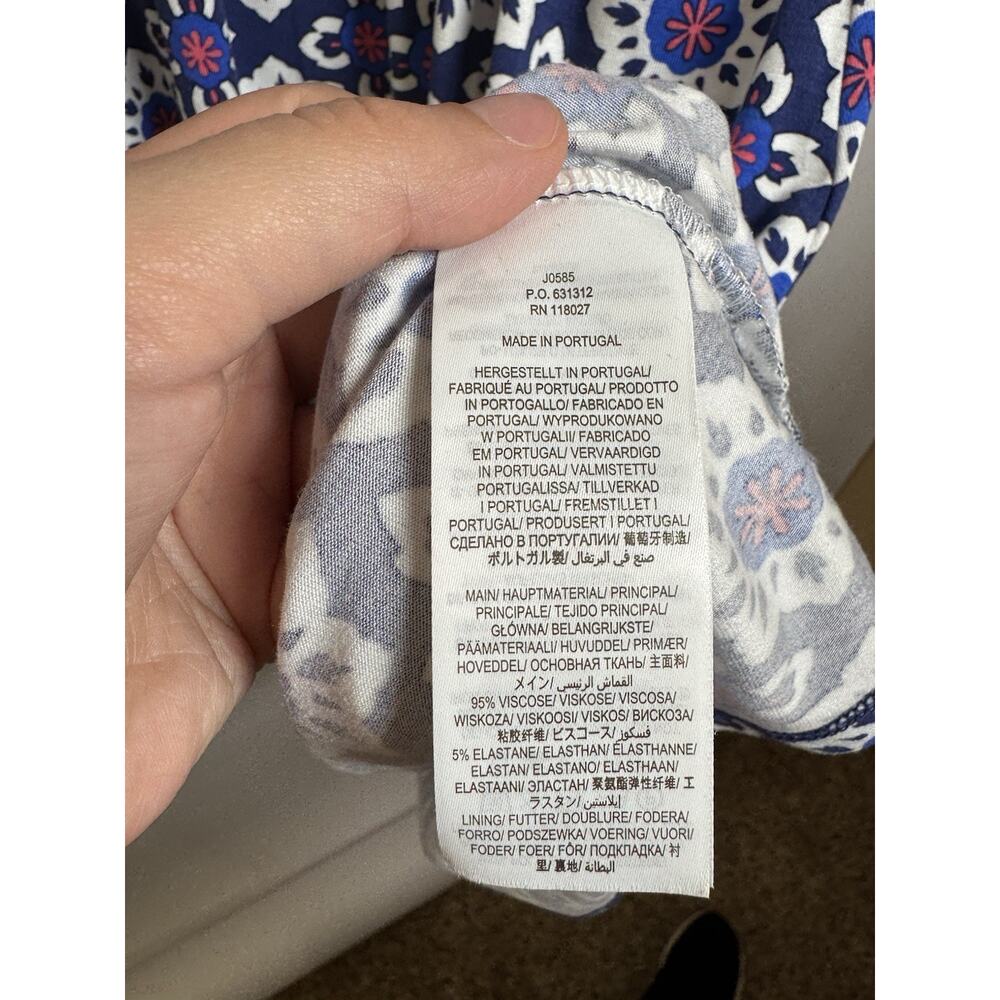 Boden Navy and White Floral Midi Dress - Picture 7 of 7